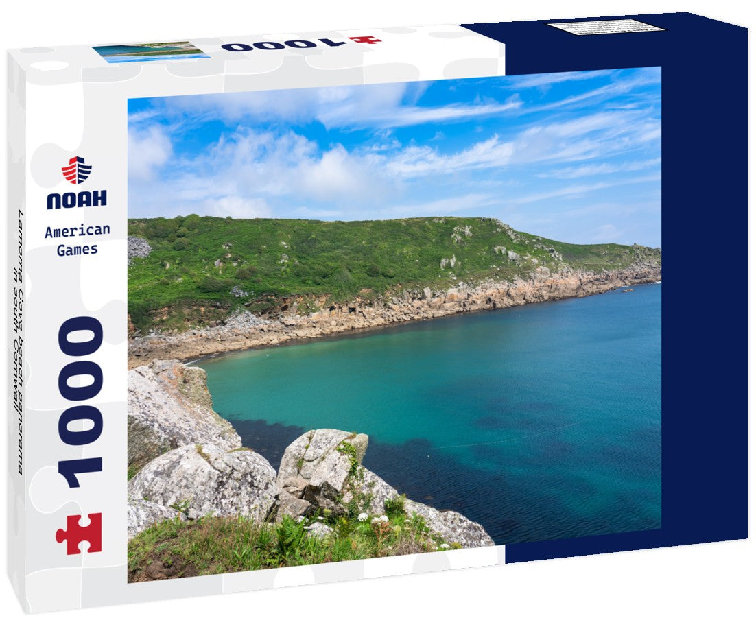 Noah Jigsaw Puzzle Lamorna Cove beach panorama in south Cornwall 1000 pieces
