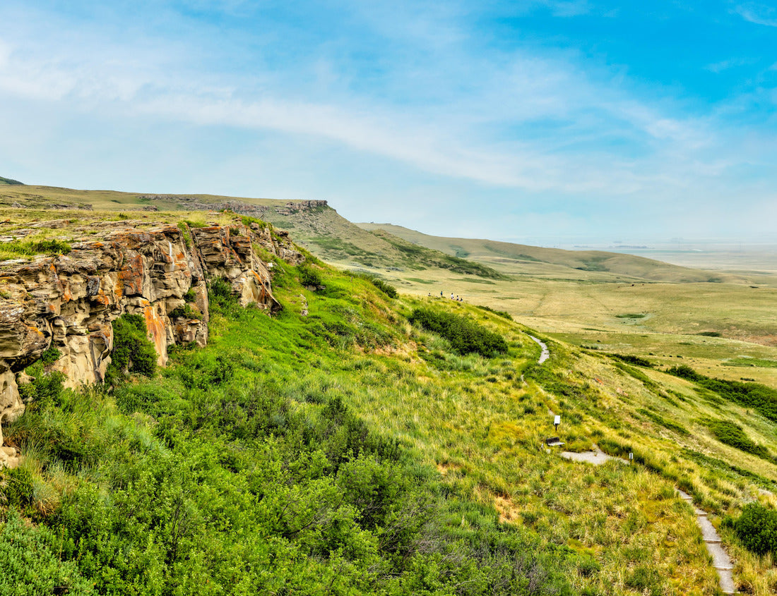 Noah Jigsaw Puzzle Landscapes of the Head Smashed in Buffalo Jump in rural Alberta 1000 pieces