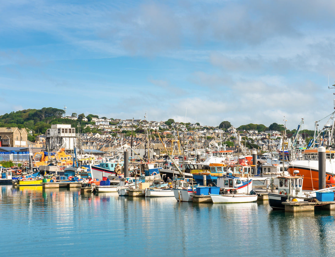 Noah Jigsaw Puzzle Newlyn town harbour in Cornwall. United Kingdom 1000 pieces