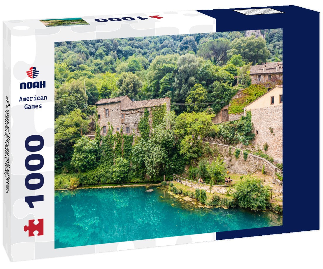 Noah Jigsaw Puzzle A view of the small village of Stifone, on the Nera river. Umbria, Terni, Italy 1000 pieces
