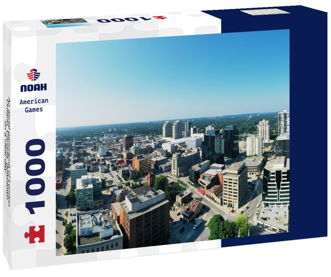 Noah Jigsaw Puzzle An aerial panorama of London, Ontario, Canada, downtown on a clear day 1000 pieces
