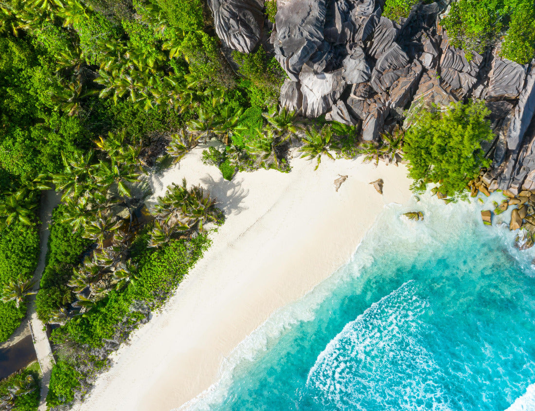 Noah Jigsaw Puzzle Grand Anse - one of the most beautiful beach of Seychelles. La Digue Island, Seychelles 1000 pieces