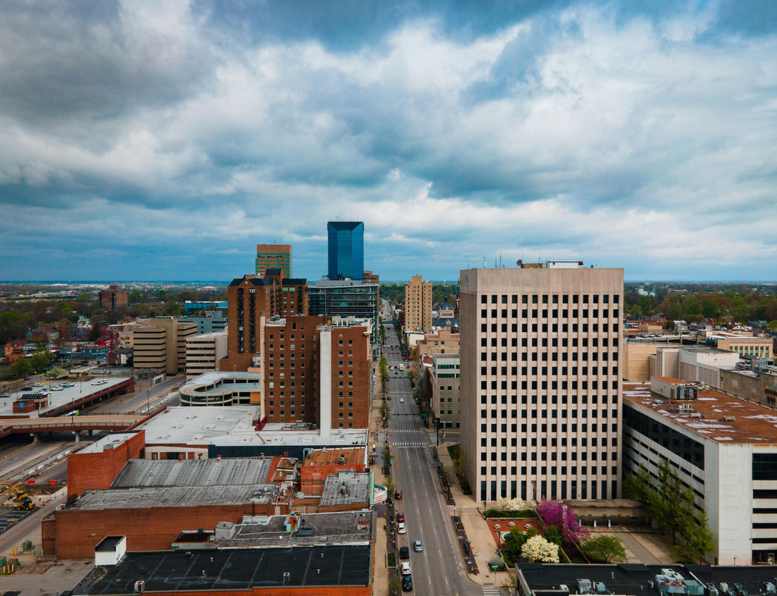 Noah Jigsaw Puzzle Aerial view of the main street in downtown Lexington, Kentucky with tall financial offices buildings situated on both sides 1000 pieces
