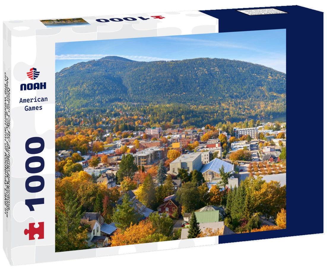 Noah Jigsaw Puzzle Nelson City BC Autumn panorama. Nelson is a city in the Selkirk Mountains on the western arm of Kootenay Lake in southern British Columbia, Canada 1000 pieces