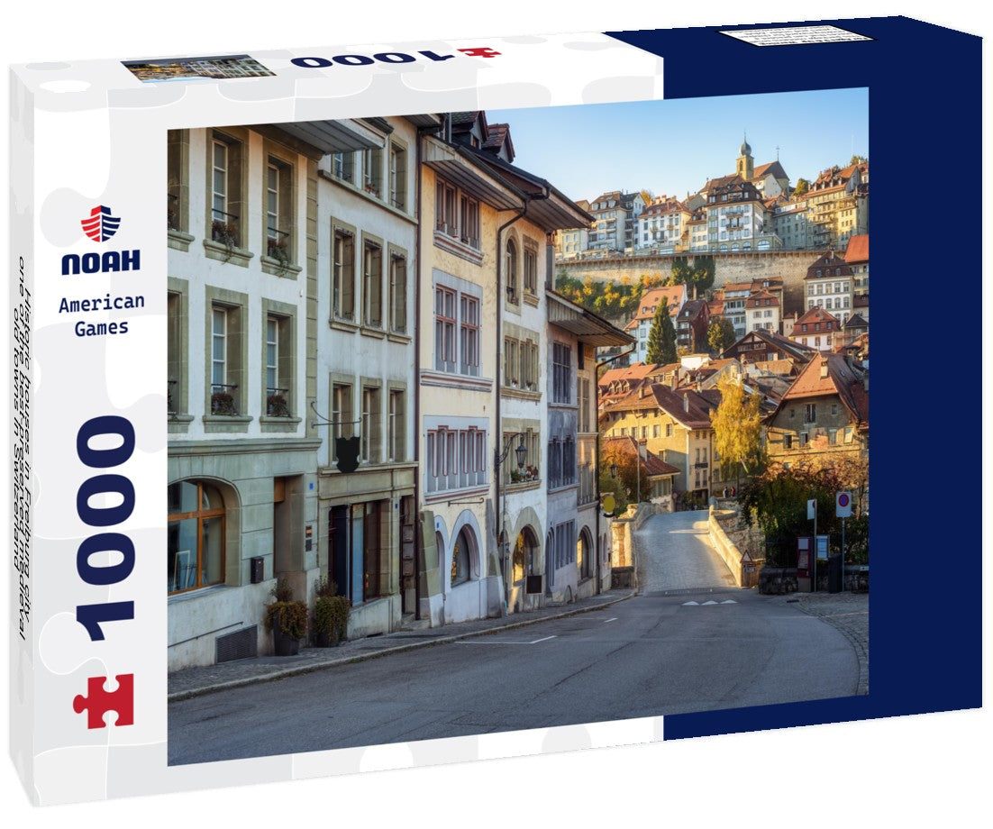 Noah Jigsaw Puzzle Historic houses in Freiburg city, one of the best-preserved medieval old towns in Switzerland 1000 pieces