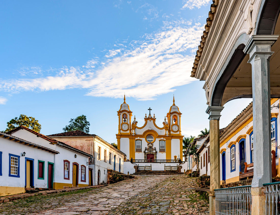 Noah Jigsaw Puzzle A quiet historic street in the city of Tiradentes in Minas Gerais, with colonial houses and a baroque church in the background 1000 pieces