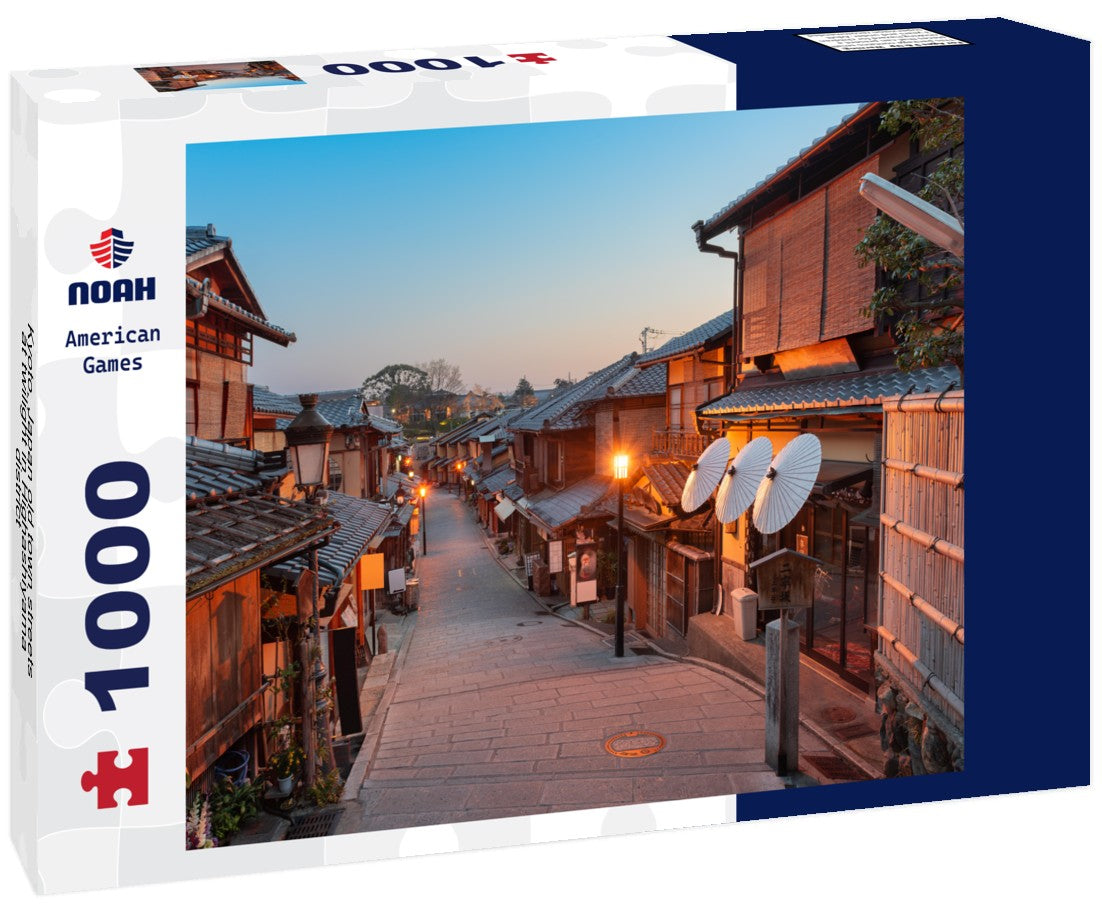 Noah Jigsaw Puzzle Kyoto, Japan old town streets at twilight in Highashiyama district 1000 pieces