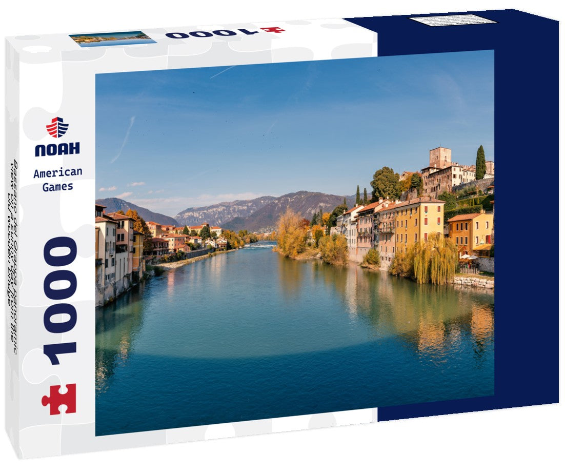 Noah Jigsaw Puzzle Bassano del Grappa panoramic view on a sunny day from the old wooden bridge 1000 pieces