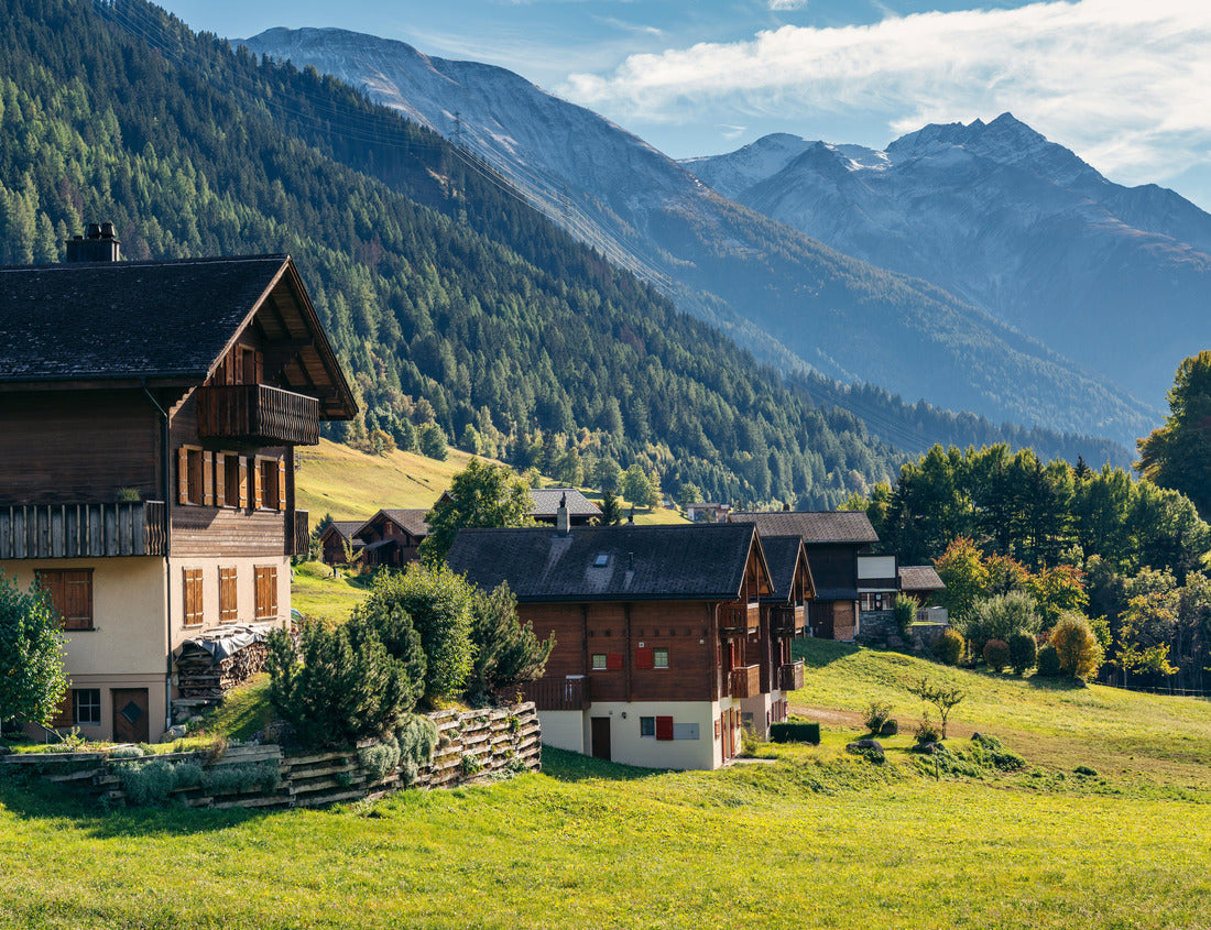 Noah Jigsaw Puzzle Architecture and landscape in Mühlebach, Goms, Valais, Switzerland 1000 pieces