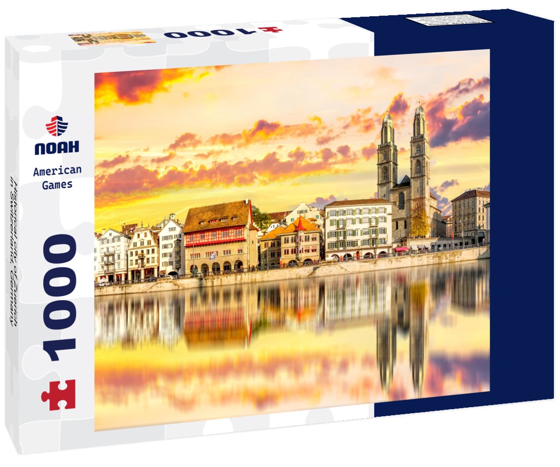 Noah Jigsaw Puzzle Historical city of Zuerich in Switzerland, Germany 1000 pieces