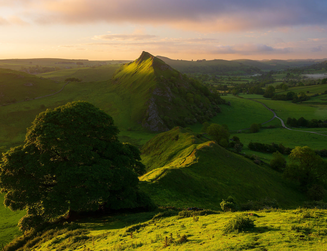 Noah Jigsaw Puzzle Glorious sunrise with golden light at Chrome Hill in The Peak District, UK 1000 pieces