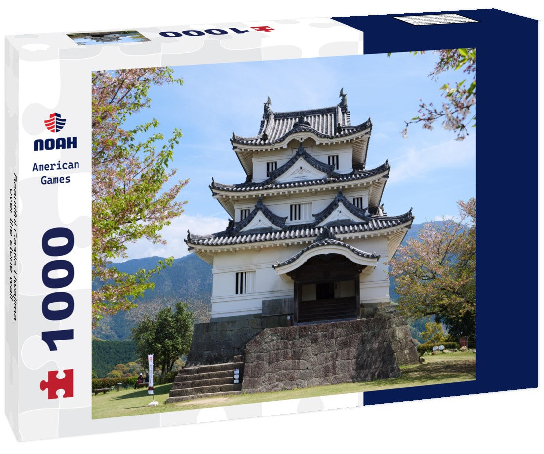 Noah Jigsaw Puzzle Beautiful Castle Uwajima over the stone wall 1000 pieces