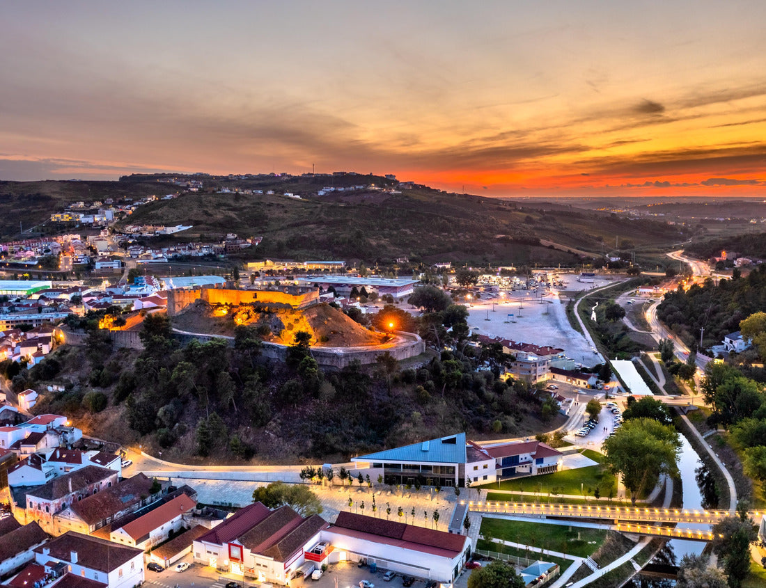 Noah Jigsaw Puzzle Aerial view of the Torres Vedras Castle near Lisbon in Portugal at sunset 1000 pieces