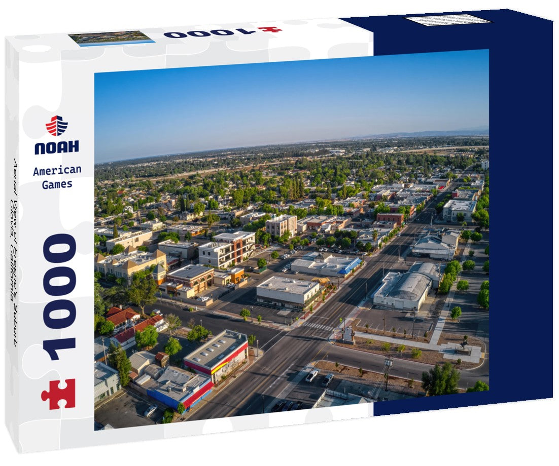 Noah Jigsaw Puzzle Aerial View of Fresno's Suburb Clovis, California 1000 pieces