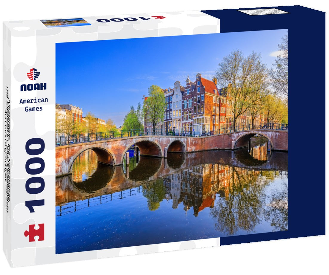 Noah Jigsaw Puzzle Amsterdam, the Netherlands. The Emperor's Canal Keizersgracht and morning bridges 1000 pieces