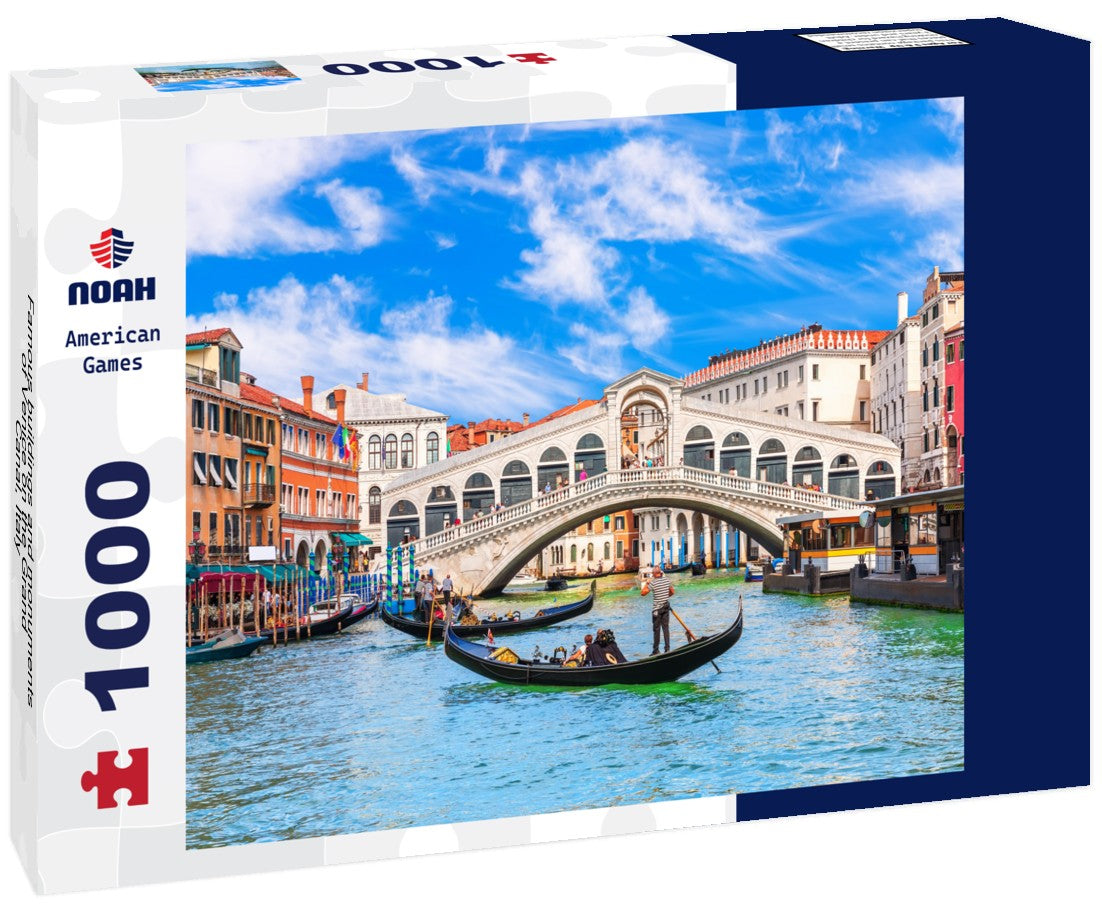 Noah Jigsaw Puzzle Famous buildings and monuments of Venice on the Grand Canal, Italy 1000 pieces