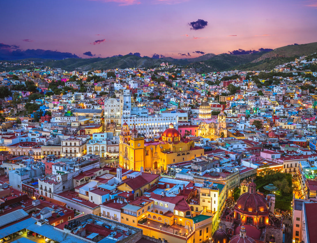 Noah Jigsaw Puzzle Aerial view of Guanajuato with cathedral in Mexico 1000 pieces