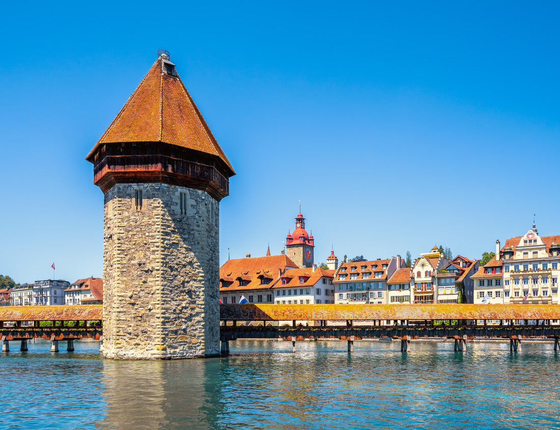 Noah Jigsaw Puzzle Chapel Bridge in Lucerne, Switzerland 1000 pieces