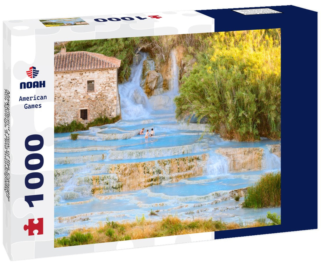 Noah Jigsaw Puzzle Magnificent view of the Cascate del Mulino, a group of beautiful hot springs in the municipality of Manciano, Tuscany 1000 pieces