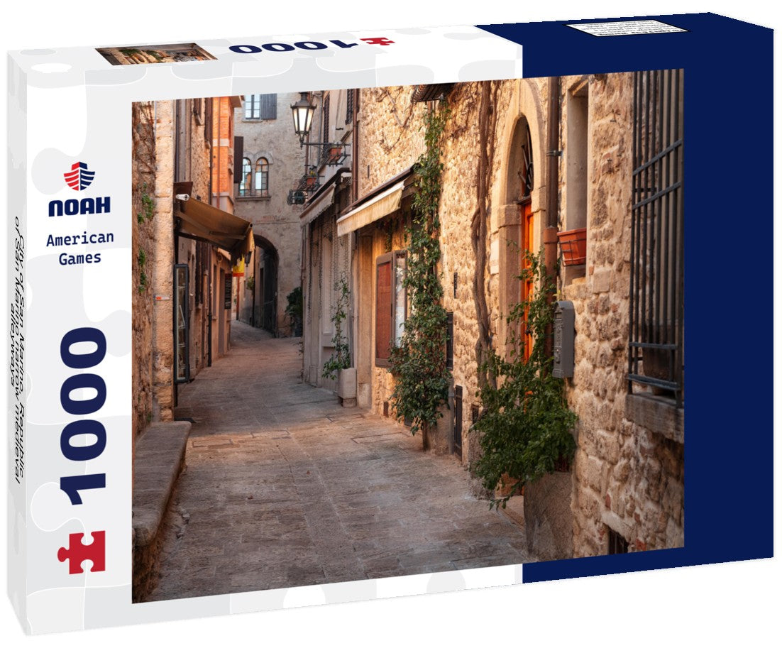Noah Jigsaw Puzzle City of San Marino, Republic of San Marino narrow medieval alleyways 1000 pieces