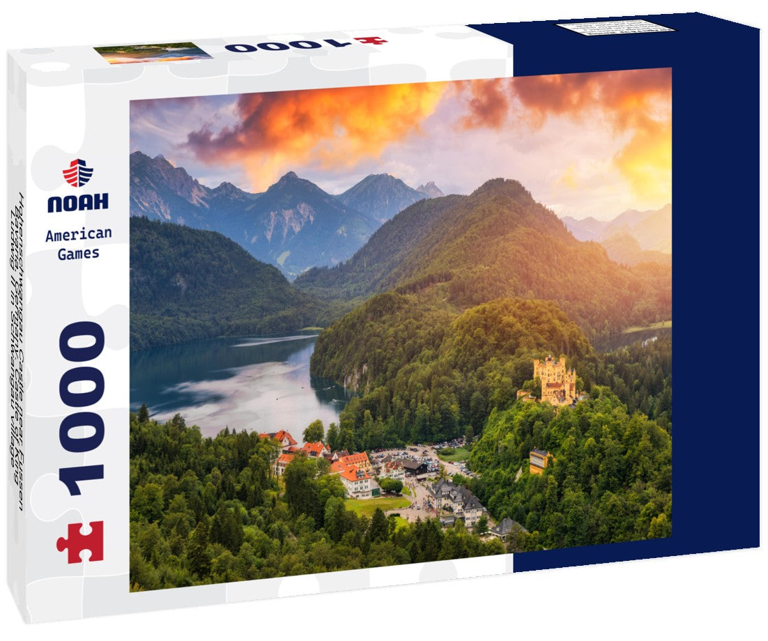 Noah Jigsaw Puzzle Hohenschwangau Castle near Fussen, Bavaria, Germany. Castle of King Ludwig II in Schwangau village 1000 pieces