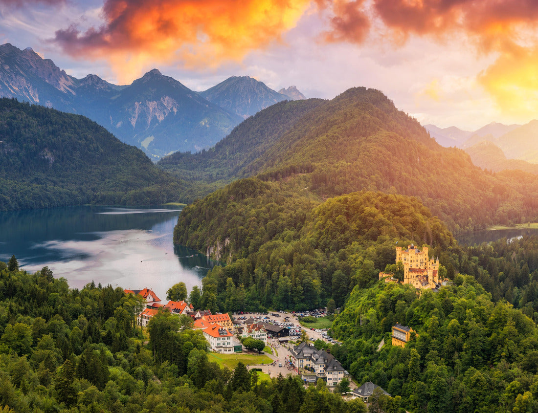 Noah Jigsaw Puzzle Hohenschwangau Castle near Fussen, Bavaria, Germany. Castle of King Ludwig II in Schwangau village 1000 pieces