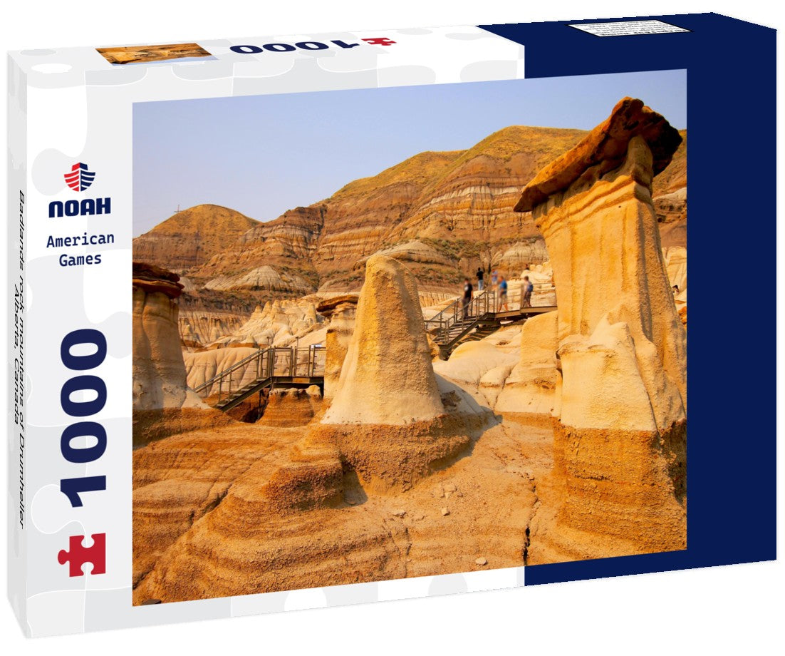 Noah Jigsaw Puzzle Badlands rock mountains of Drumheller, Alberta, Canada 1000 pieces