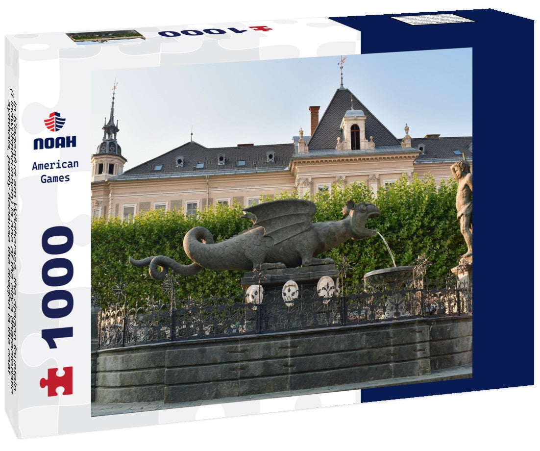 Noah Jigsaw Puzzle In Klagenfurt am Wörthersee, the dragon fountain (Lindwurmbrunnen) is one of the city's characteristic symbols, partly because the dragon is the coat of arms of the residence, Austria 1000 pieces