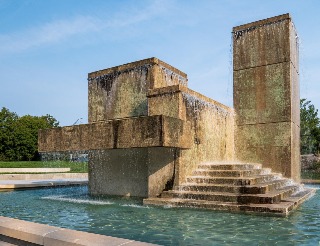 Noah Jigsaw Puzzle Bicentennial Cascade Fountain in Lincoln, Nebraska 1000 pieces