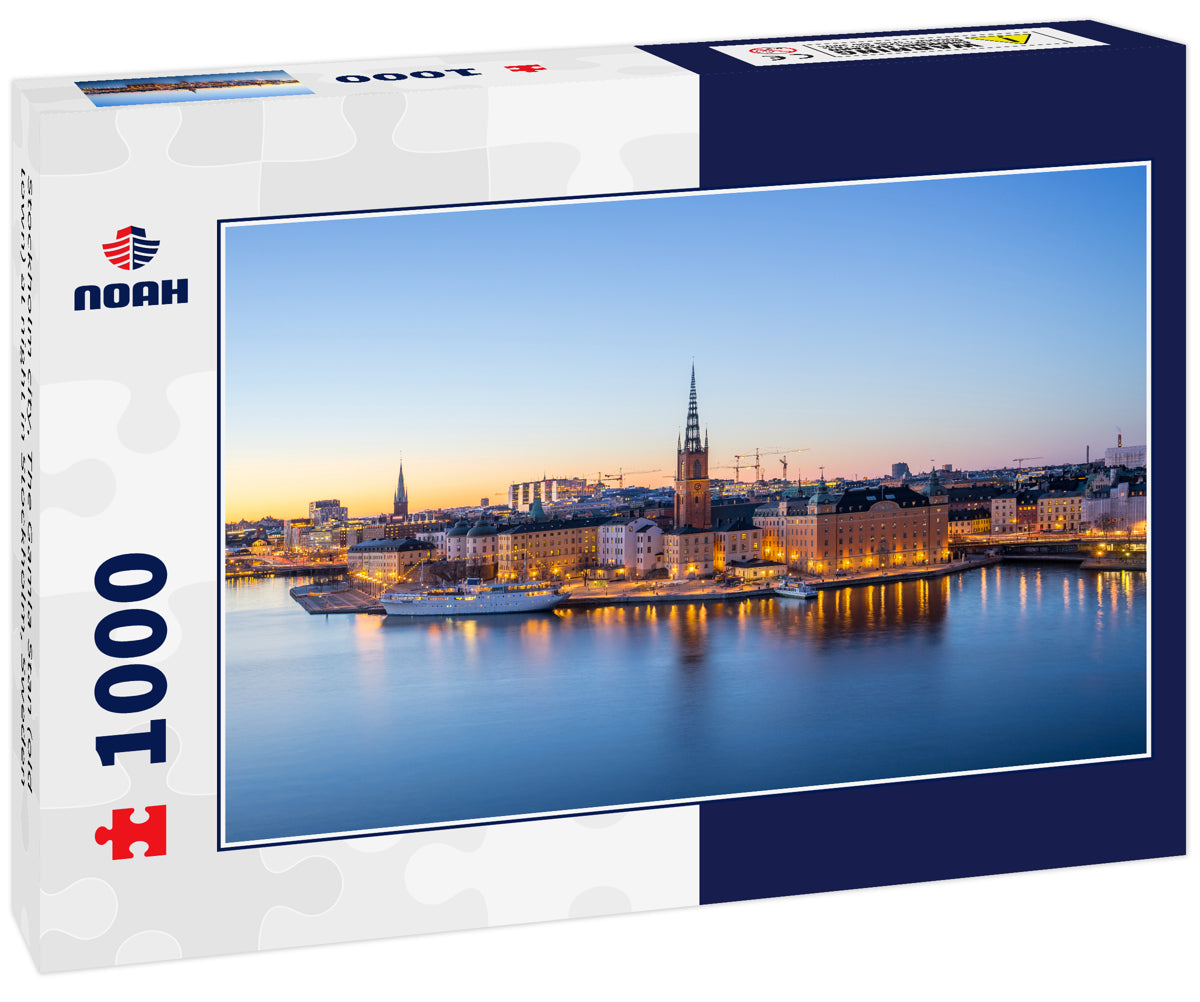 Stockholm city, The Gamla Stan (old town) at night in Stockholm, Sweden