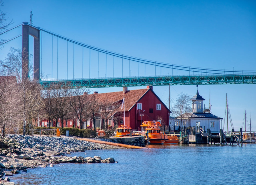 Älvsborgsbron in Gothenburg, Sweden during the day