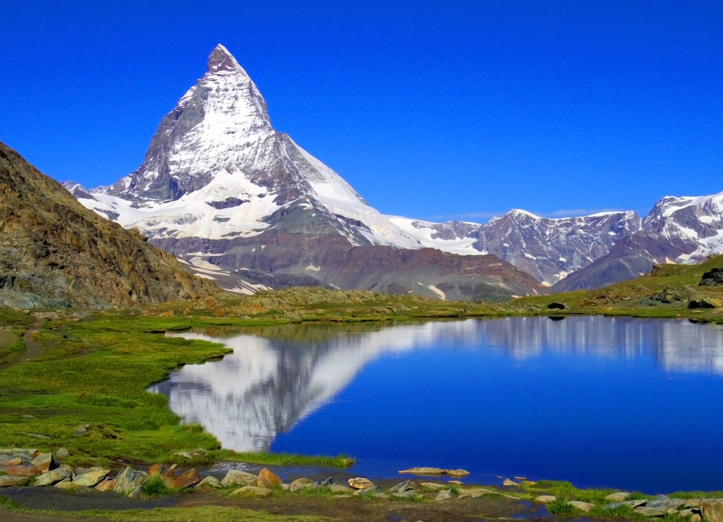 Clear beautiful view of Matterhorn, Zermatt, Switzerland