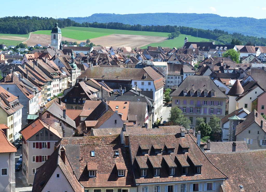 Porrentruy town in the canton Jura, Switzerland