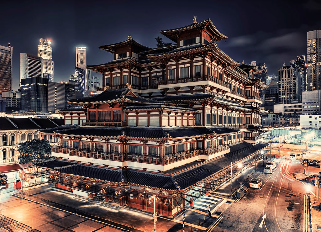 Buddha Tooth Relic Temple and Museum in Chinatown, Singapore
