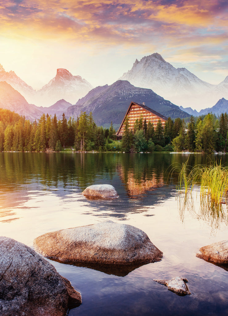 Lake Strbske pleso in High Tatras mountain, Slovakia, Europe