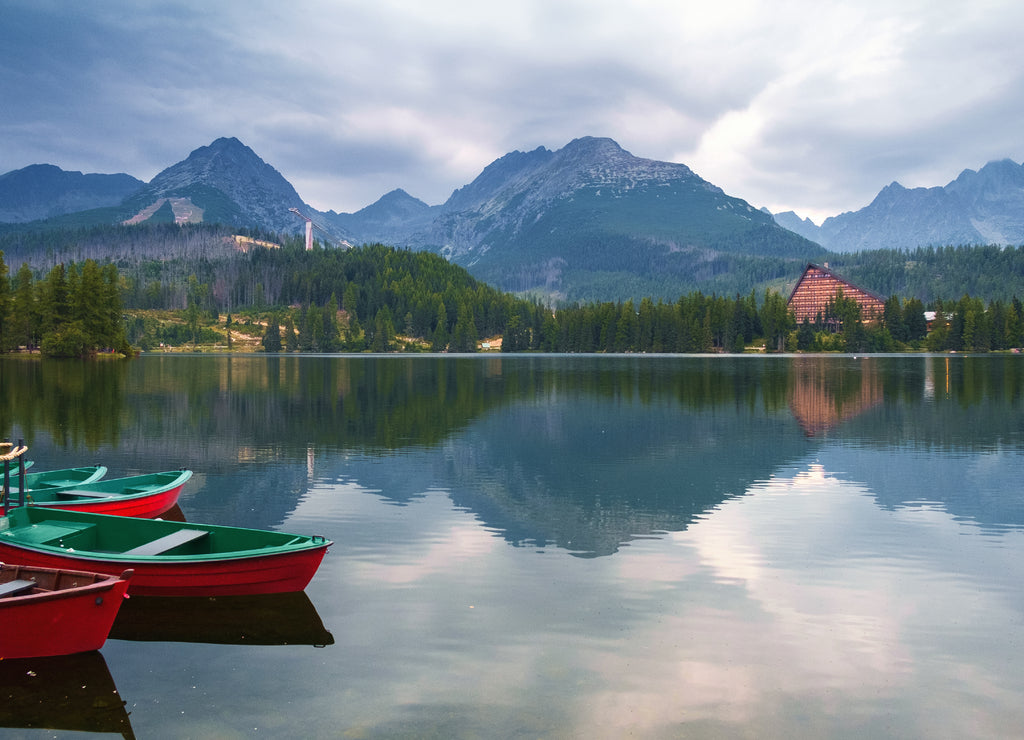 Strbske pleso mountain lake, Slovakia