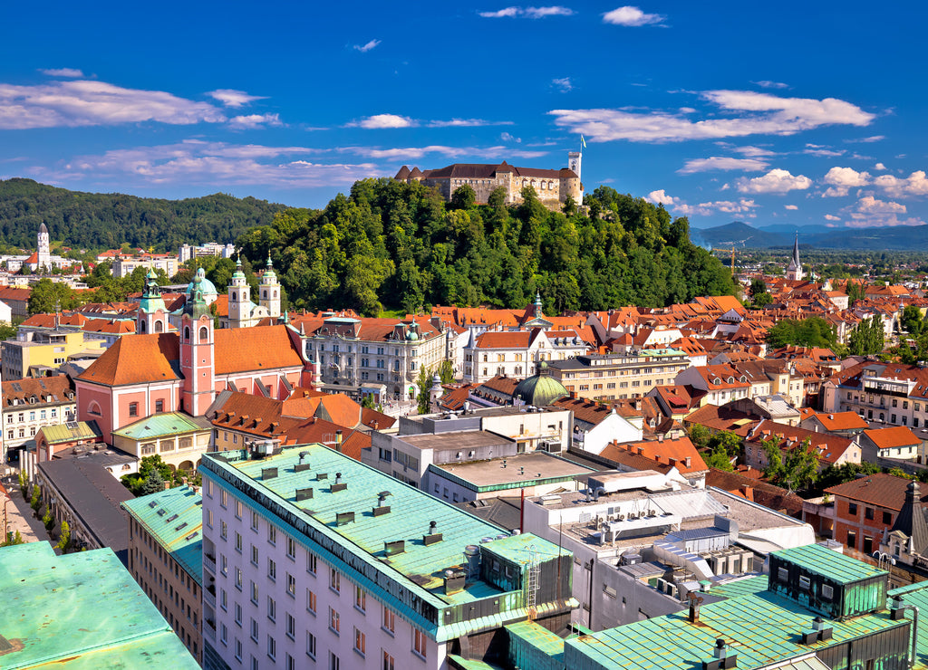 City of Ljubljana center, Slovenia