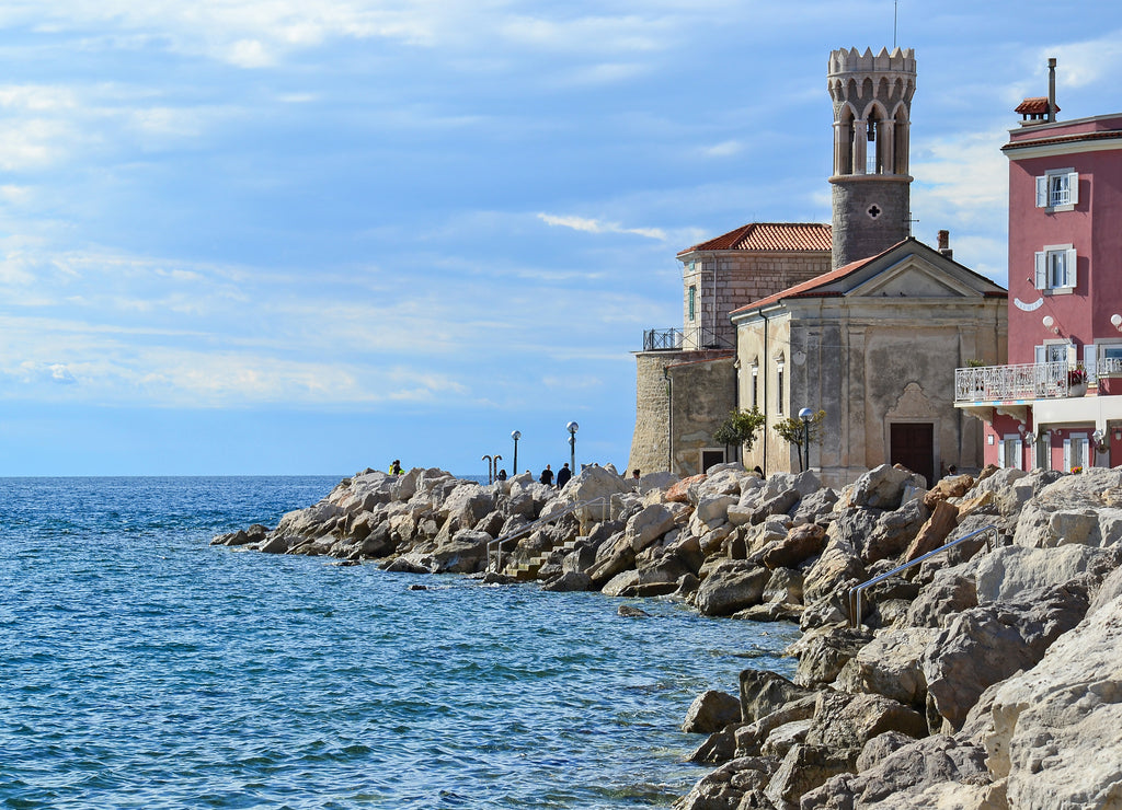 Church in Piran town, Slovenia