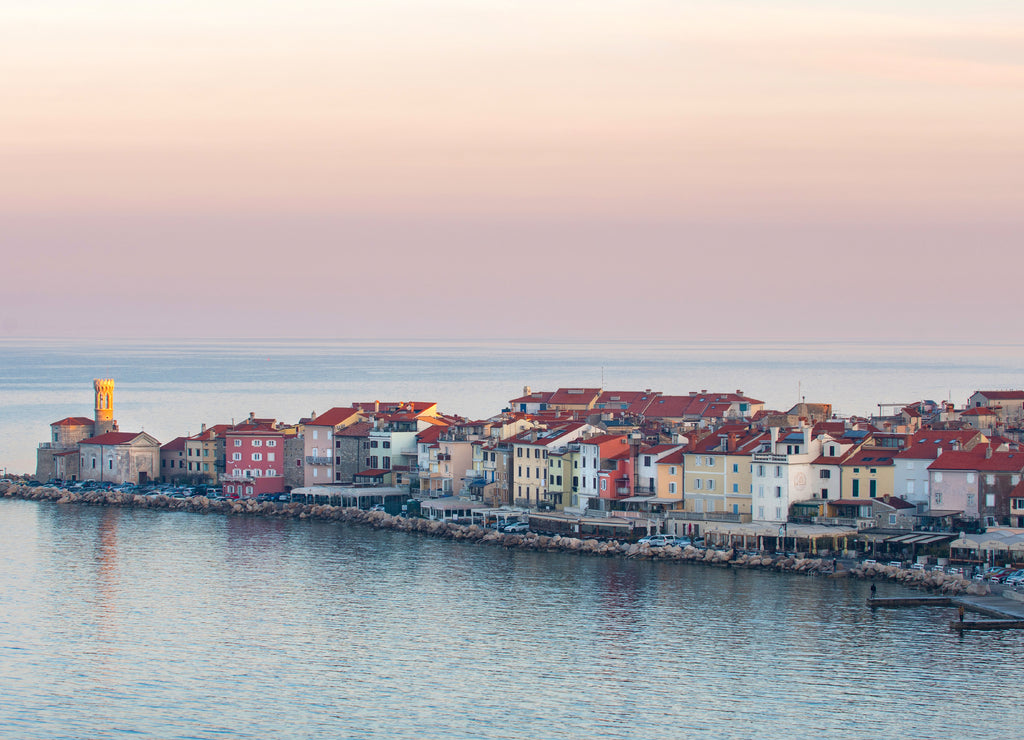 Town of Piran in the early morning, Slovenia