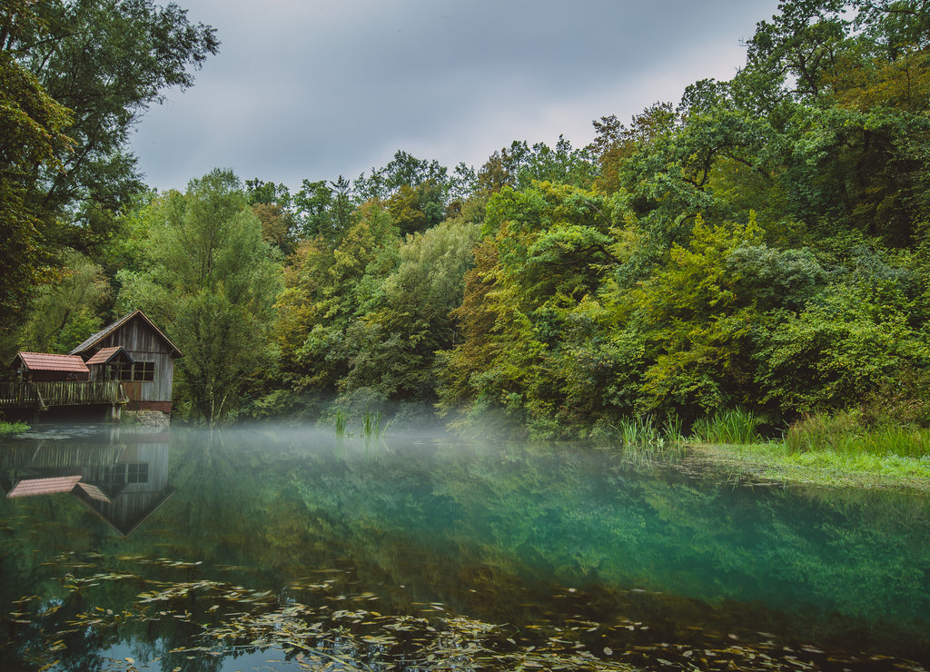 River source or spring of Krupa in Bela Krajina (White Carniola) in Slovenia