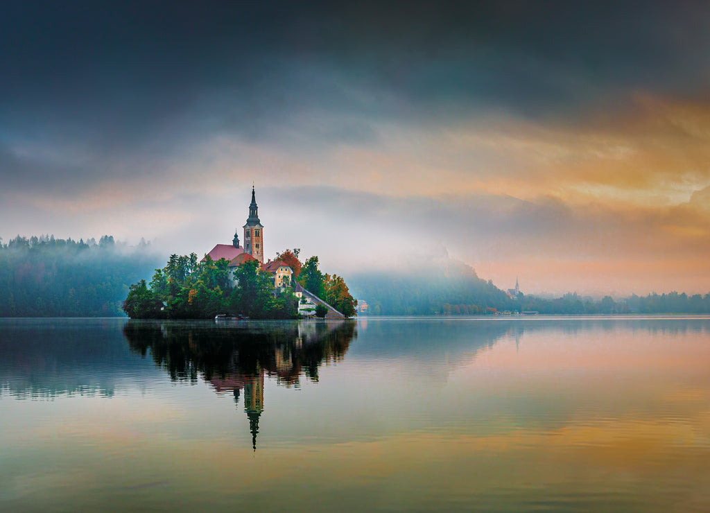 Monastery at Lake Bled, Slovenia