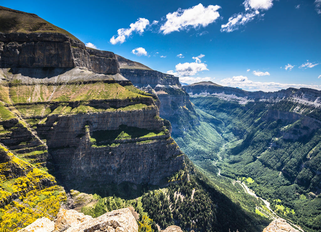 Canyon in Ordesa National Park, Pyrenees, Huesca, Aragon, Spain