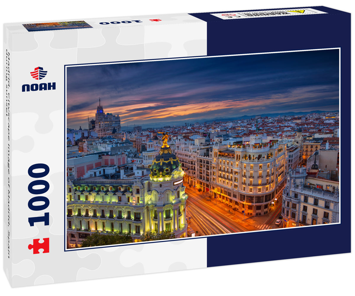 Madrid. Cityscape image of Madrid, Spain during sunset