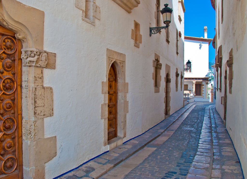 Maricel Palace at Sitges on southern Barcelona in Catalonia Province, Spain