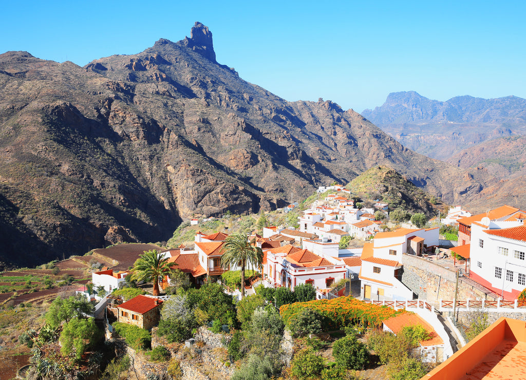 Scenic Tejeda on Gran Canaria Island, Canary Islands, Spain