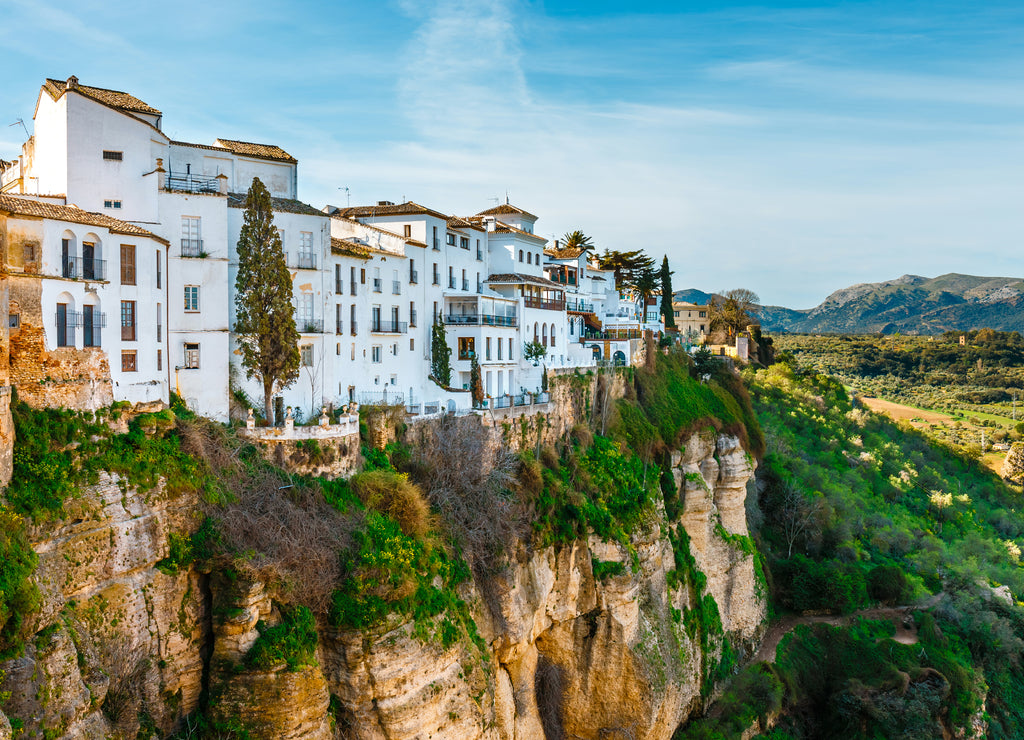 The village of Ronda in Andalusia, Spain. View from the bridge