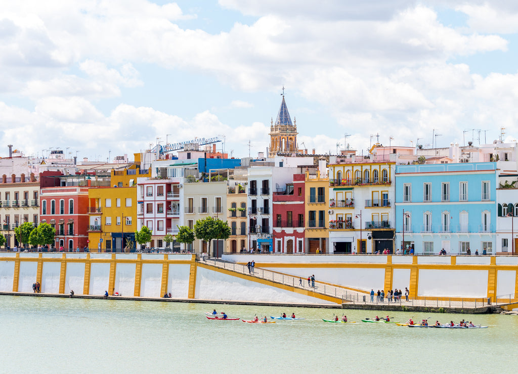 views to Triana neighborhood at Seville, Spain