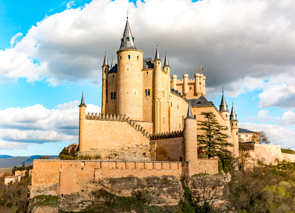The great Alcazar of Segovia, one of the most interesting places in Spain