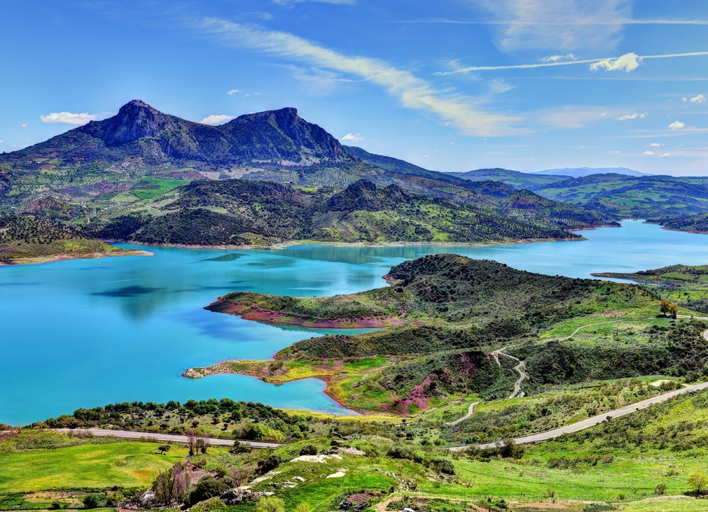 Embalse de Zahara el Gastor reservoir, Sierra de Grazalema Natural Park, Andalucia, Spain