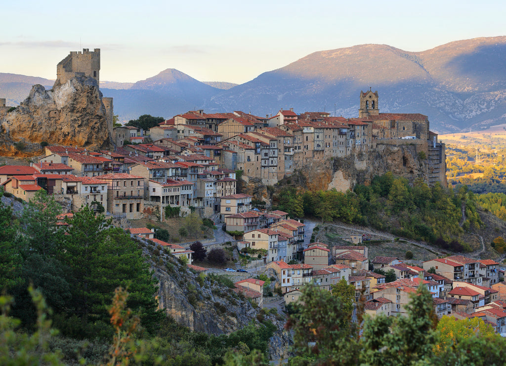 Panoramic view of Frias, Burgos, Spain
